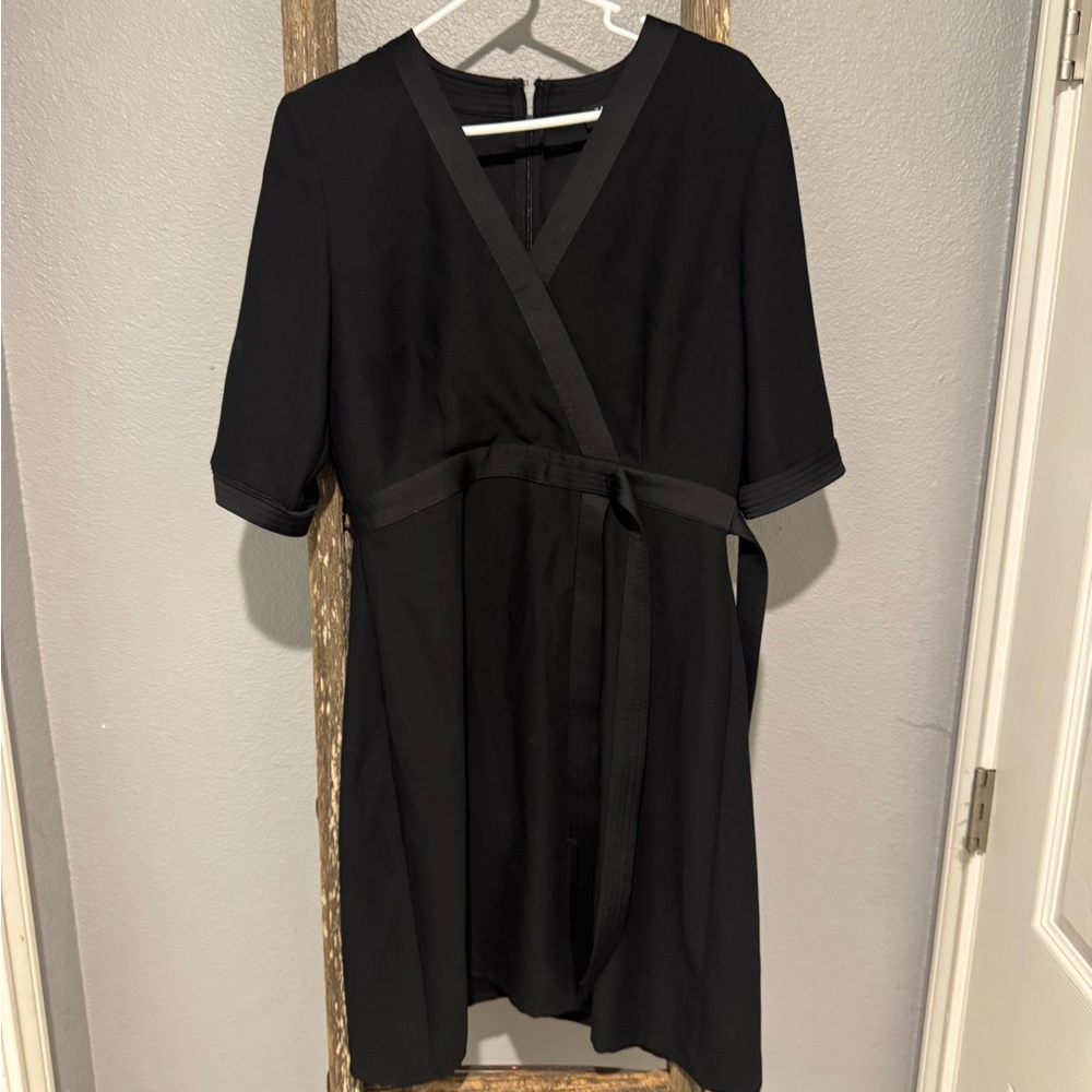 Elegant Black Wrap Dress